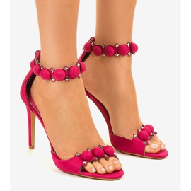 Sandalias fucsia de tacón alto GH-5A5735-19 rosado 1