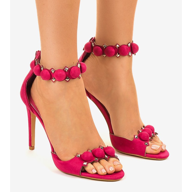 Sandalias fucsia de tacón alto GH-5A5735-19 rosa 1