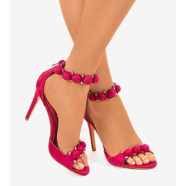 Sandalias fucsia de tacón alto GH-5A5735-19 rosado 2