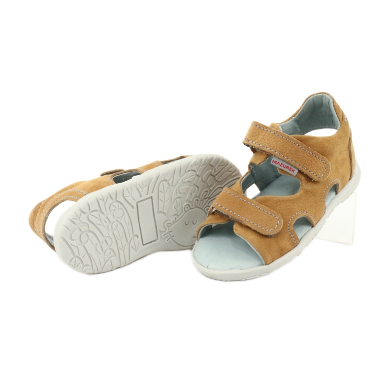Sandalias velcro Mazurek 314 camel multicolor amarillo 3 Sandalias velcro Mazurek 314 camel multicolor amarillo 3