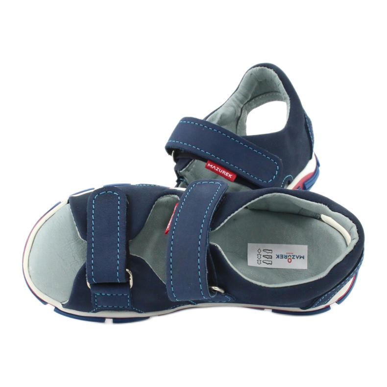Sandalias velcro Mazurek 314 azul marino 5