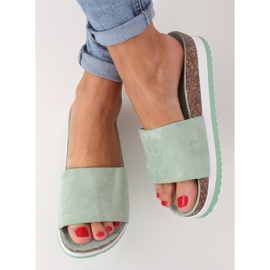 Pantuflas de mujer aguamarina CK184P Verde 1