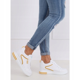 Blanco NB337 Zapatillas de cuña amarillas amarillo 2