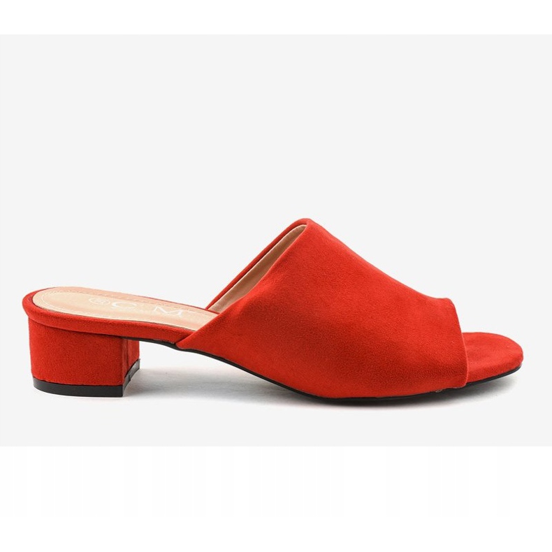 Sandalias rojas de tacón 77-91 rojo 2