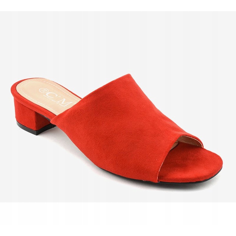 Sandalias rojas de tacón 77-91 rojo 1