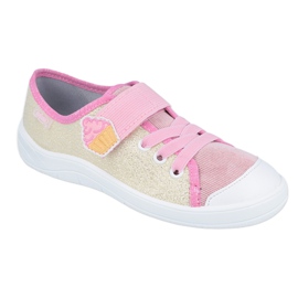 Calzado infantil befado 251Y141 rosado amarillo 1