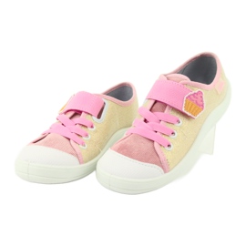 Calzado infantil befado 251Y141 rosado amarillo 3