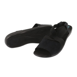 Cómodas sandalias de mujer negras Adanex 17498 negro 2