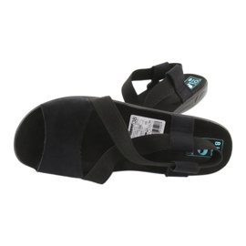 Cómodas sandalias de mujer negras Adanex 17498 negro 3