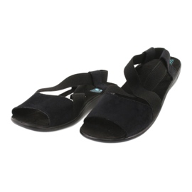 Cómodas sandalias de mujer negras Adanex 17498 negro 1