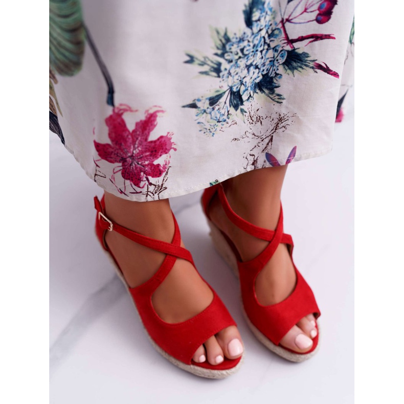 BUGO Sandalias De Mujer Con Alpargatas Red Margus rojo 2 BUGO Sandalias De Mujer Con Alpargatas Red Margus rojo 2