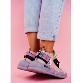 Zapatos deportivos de mujer Big Star de Daniel Lopez FF274A581 rosado multicolor 3