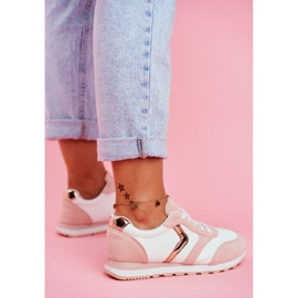 Zapatos Deportivos De Mujer En Ruleta Rosa Blanca blanco rosado 3