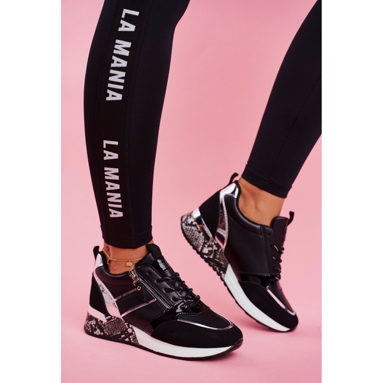 Zapatillas Deportivas Mujer Figura Negra negro 2