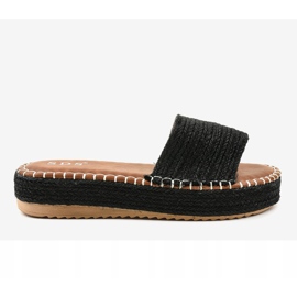 Zapatilla alpargatas negras 7970-PL negro 2