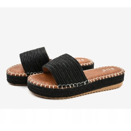 Zapatilla alpargatas negras 7970-PL negro 3