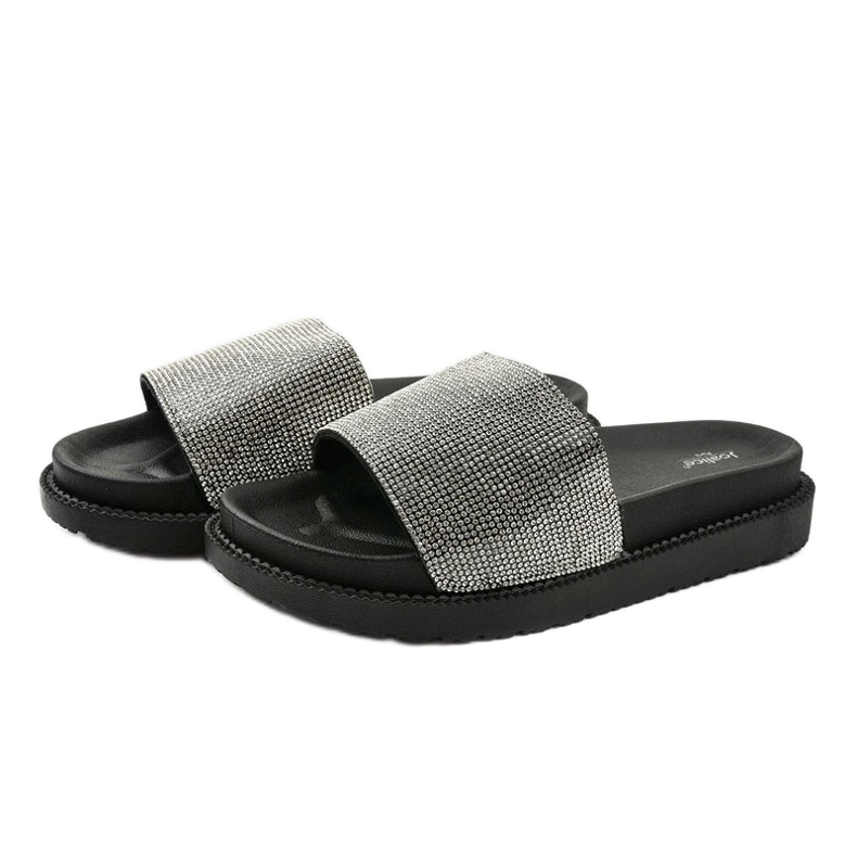 Zapatillas negras con lentejuelas SF-01 negro 2