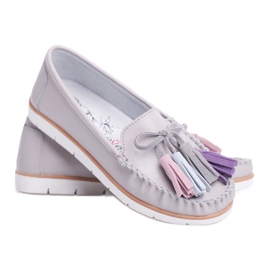 EVE Mocasines Mujer Piel Gris Bebbo 2