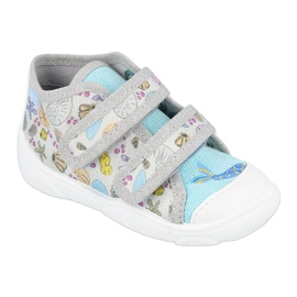 Calzado infantil befado 212P065 azul gris 1