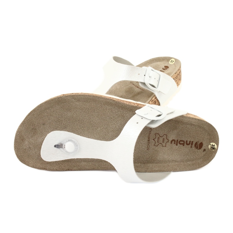 Chanclas anatómicas de mujer Anatomical Inblu NM020 blanco 4