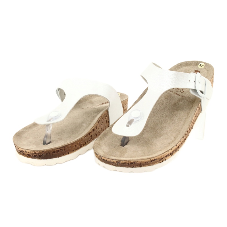 Chanclas anatómicas de mujer Anatomical Inblu NM020 blanco 2