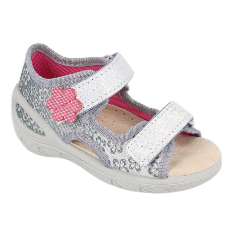 Calzado infantil befado pu 065P139 rosado gris 1