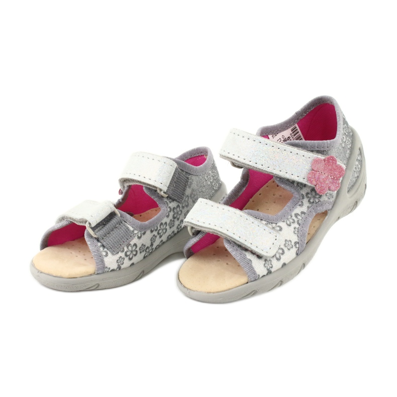 Calzado infantil befado pu 065P139 rosado gris 3