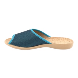 Zapatos de mujer befado pu 254D105 azul 2