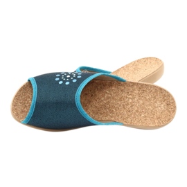 Zapatos de mujer befado pu 254D105 azul 5