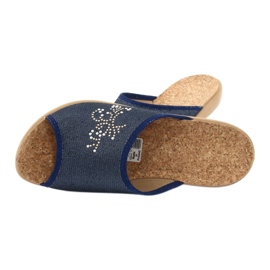 Zapatos de mujer befado pu 254D107 azul marino 5