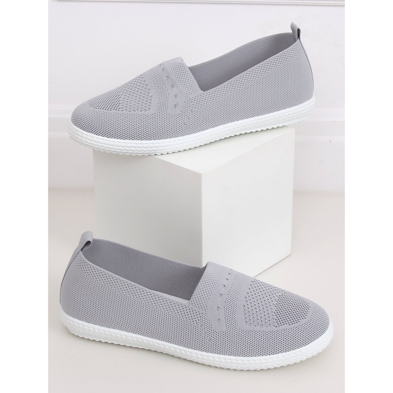 Gris Zapatillas grises de mujer ZK097 Grigio 1