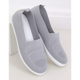 Gris Zapatillas grises de mujer ZK097 Grigio 2