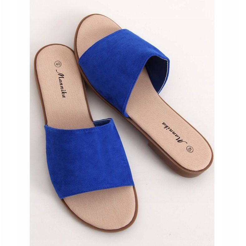 Pantuflas de mujer cobalto WL1606 Royal Blue azul 1 Pantuflas de mujer cobalto WL1606 Royal Blue azul 1