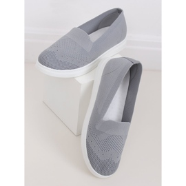 Gris Zapatillas grises de mujer ZK069 Grigio 1