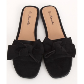 Pantuflas negras de mujer negras WL1607 Black negro 2 Pantuflas negras de mujer negras WL1607 Black negro 2