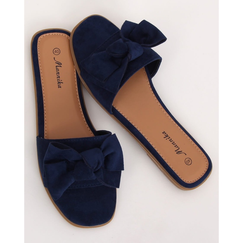 Pantuflas de mujer azul marino WL1607 Navy 1 Pantuflas de mujer azul marino WL1607 Navy 1