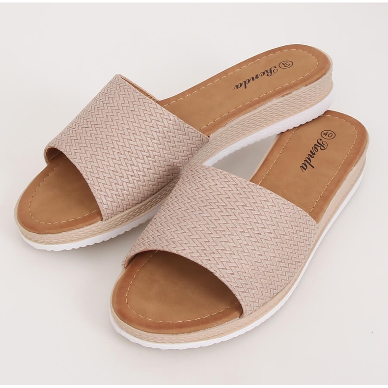 Pantuflas beige de mujer BQ-66 Beige 2