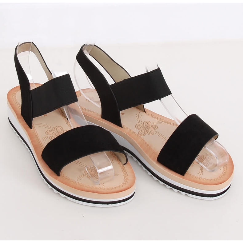 Sandalias de mujer negras E008 Negra negro 1
