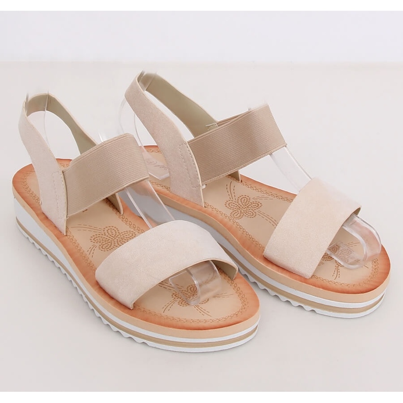 Sandalias beige para mujer E008 Beige 1