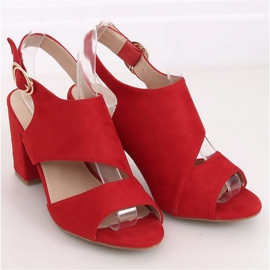 Sandalias rojas de tacón A8560 Red rojo 1