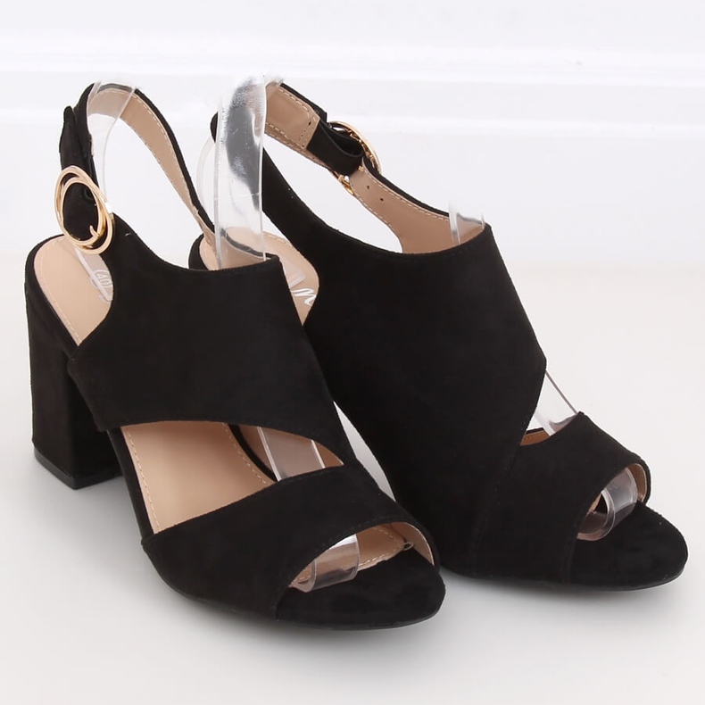 Sandalias de tacón negras A8560 Black negro 1