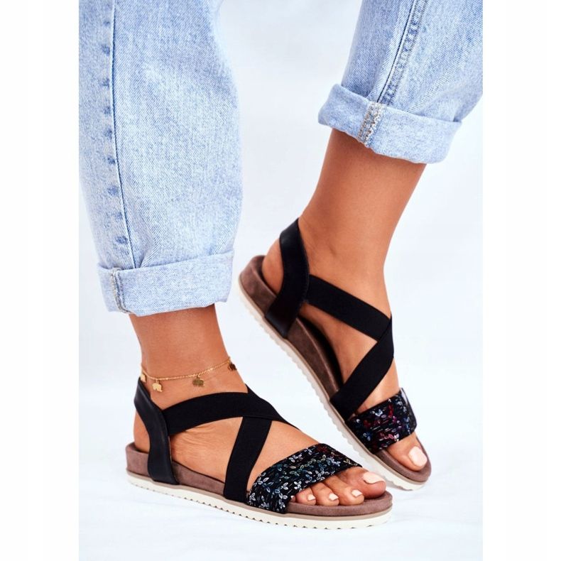 EVE Sandalias Mujer Elegante Negra Morrin negro 1