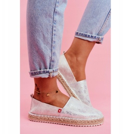 Alpargatas de Mujer, Suela Trenzada Plata Big Star FF274A514 gris 3