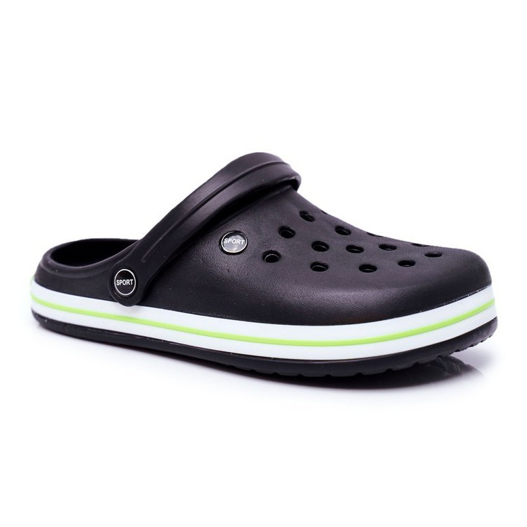 Pantuflas De Hombre Para Piscina Kroksy Pasipheme Negro 1