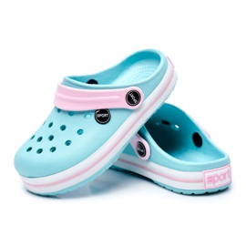 Zapatillas para niño, niña, niño, cocodrilos de espuma rosado verde 5