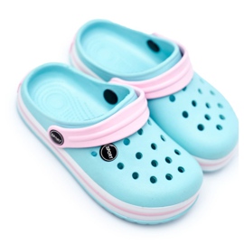 Zapatillas para niño, niña, niño, cocodrilos de espuma rosado verde 2