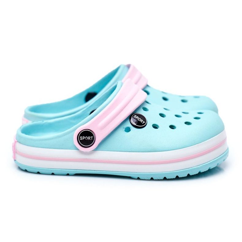 Zapatillas para niño, niña, niño, cocodrilos de espuma rosado verde 1