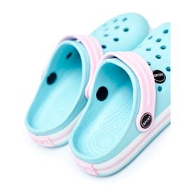 Zapatillas para niño, niña, niño, cocodrilos de espuma rosado verde 3