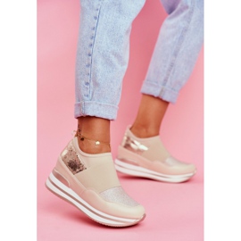 Zapatos deportivos sin cordones para mujer, beige, Cold Play 1 Zapatos deportivos sin cordones para mujer, beige, Cold Play 1