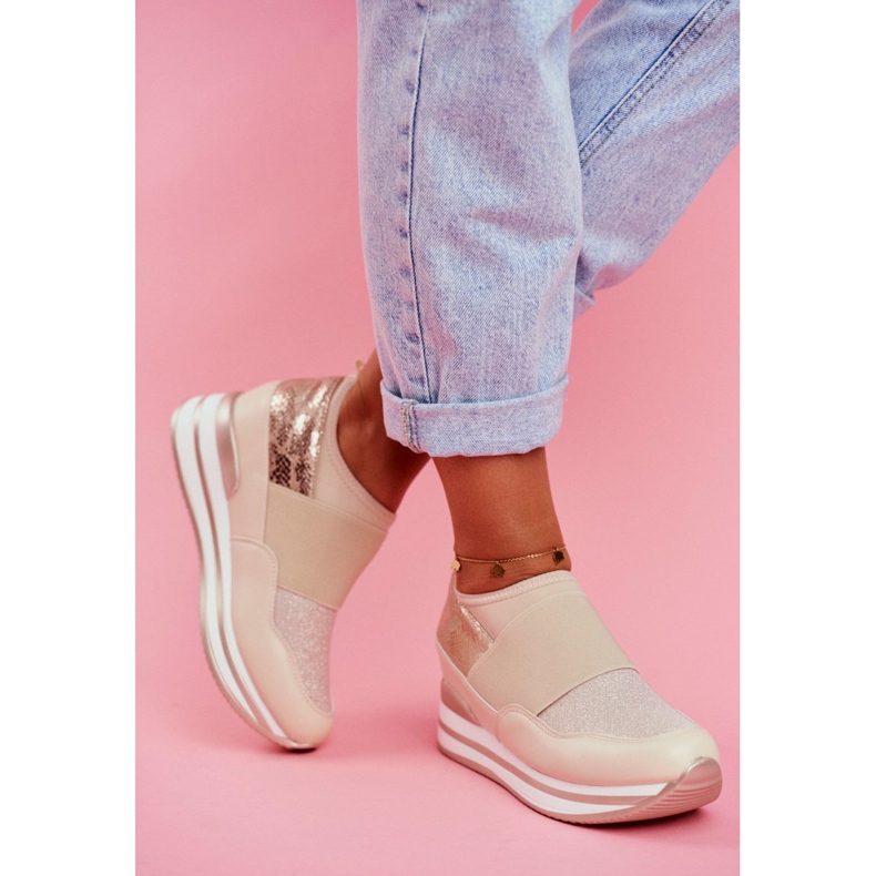 Zapatos deportivos sin cordones para mujer, beige, Cold Play 2 Zapatos deportivos sin cordones para mujer, beige, Cold Play 2